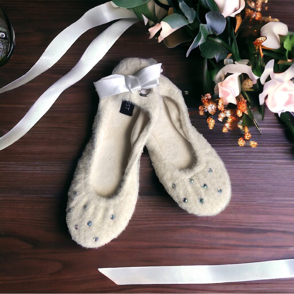 NWT NineWest Ballerina Slip On Loafers With Crystal Rhinestones a…